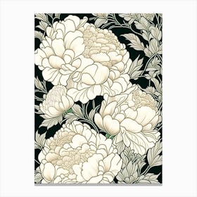 Alexander Fleming Peonies 3 Drawing Canvas Print