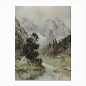 Alpine Landscape Canvas Print