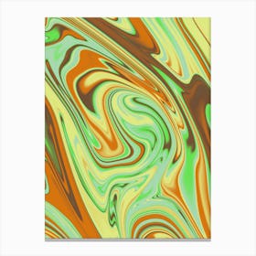 Psycodelic Colorful Abstract Painting Canvas Print