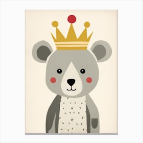 Little Koala 2 Wearing A Crown Canvas Print