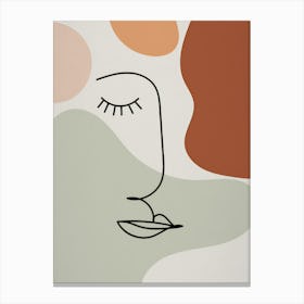 Abstract Of A Woman'S Face 2 Canvas Print