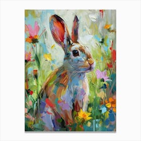 Argente Rabbit Painting 2 Canvas Print