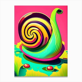 Pond Snail  Pop Art Canvas Print