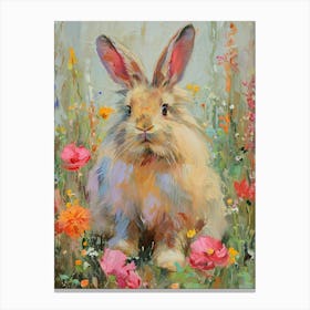 Chinchilla Rabbit Painting 4 Canvas Print