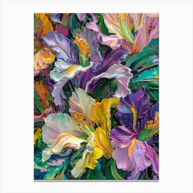 Abstract Hibiscus Painting Canvas Print