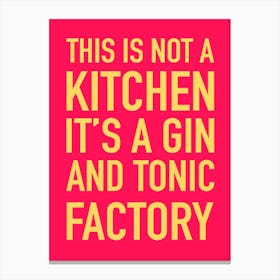 Gin & Tonic Factory Canvas Print