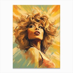 Tina Turner Retro Poster 8 Canvas Print