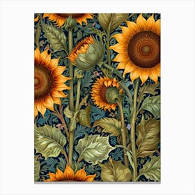 William Morris Sunflowers 1 Canvas Print