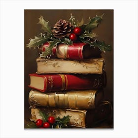 Christmas Books Canvas Print