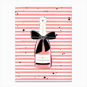 Pink Champagne Canvas Print