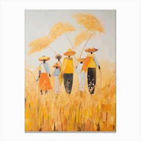 Women In The Field 1 Canvas Print