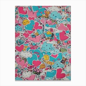 Kawaii 4 Canvas Print