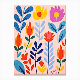 Matisse's Palette: A Floral Symphony at the Market Canvas Print