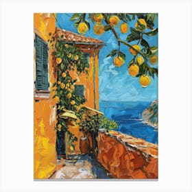 Lemons On The Balcony Canvas Print