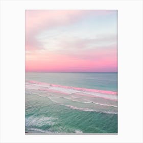 Grange Beach, Australia Pink Photography 1 Canvas Print