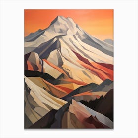 Mount Baker Usa 1 Mountain Painting Canvas Print