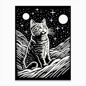 Nebula Whiskerwarp, Psychedelic Cats series Canvas Print