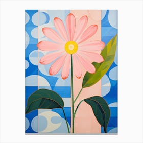Daisy 6 Hilma Af Klint Inspired Pastel Flower Painting Canvas Print