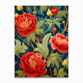 Wallpaper Peonies 2 Canvas Print