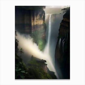 Tequendama Falls, Colombia Realistic Photograph (2) Canvas Print