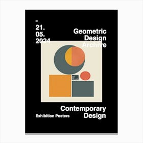 Geometric Design Archive Poster 11 Canvas Print