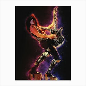 Spirit Of Paul Stanley Kiss Canvas Print