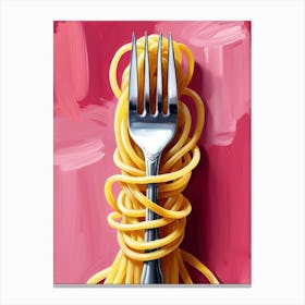 Fork And Spaghetti 2 Canvas Print