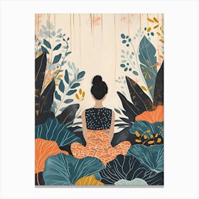 Meditating Woman Canvas Print