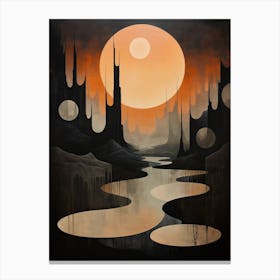 Dystopian Abstract Minimalist 8 Canvas Print