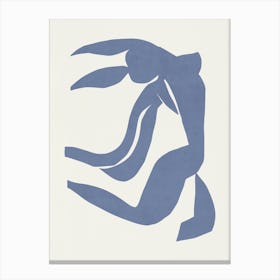 Inspired by Matisse - Blue Nude 02 Canvas Print