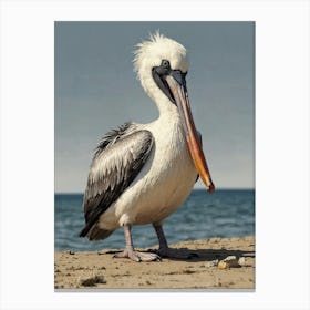 Pelican 10 Canvas Print