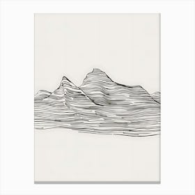 Wavy Mountains Canvas Print