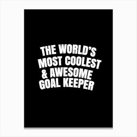 Goal Keeper Canvas Print