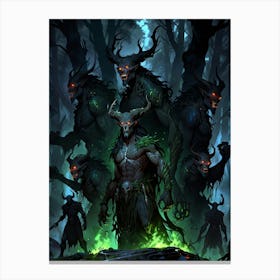 Demons In The Forest 2 Canvas Print