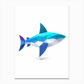 Minimalist Shark Shape 2 Canvas Print