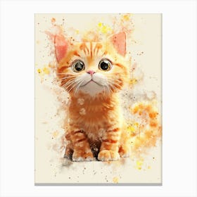 Orange Tabby Cat Canvas Print