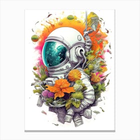 Astronaut In Space 9 Canvas Print