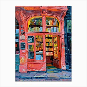 Vienna Book Nook Bookshop 3 Canvas Print