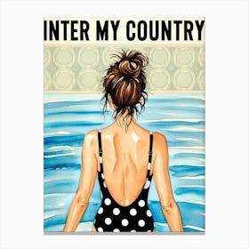 Enter My Country Canvas Print