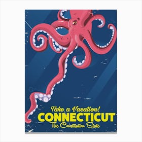 Connecticut Octopus Canvas Print