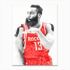 James Harden Houston Rockets Canvas Print