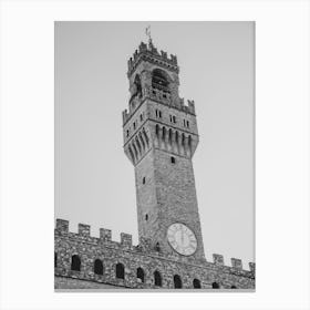 Florence In Black And White 2 Canvas Print