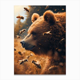 Meliponini Bee Storybook Illustrations 5 Canvas Print