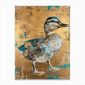 Ducklin Gold Effect Collage 1 Canvas Print