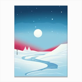 Polar Abstract Minimalist 7 Canvas Print