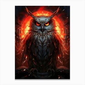 Owl Art Canvas Print