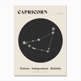Astrology Constellation - Capricorn Canvas Print