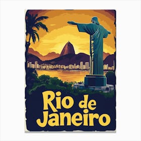 Aihrgdesign A Vintage Travel Poster Of Rio De Janeiro Featuri Fa139845 B444 45fb Ba5e 01e26af70701 0 Canvas Print