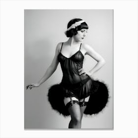 1920's Burlesque Dancer ~Reimagined 68 Canvas Print