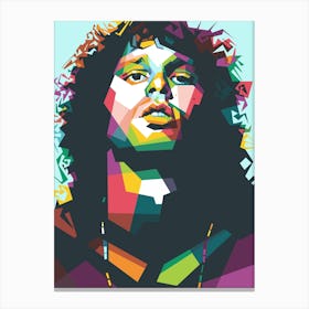 Jim Morrison WPAP fanart Canvas Print